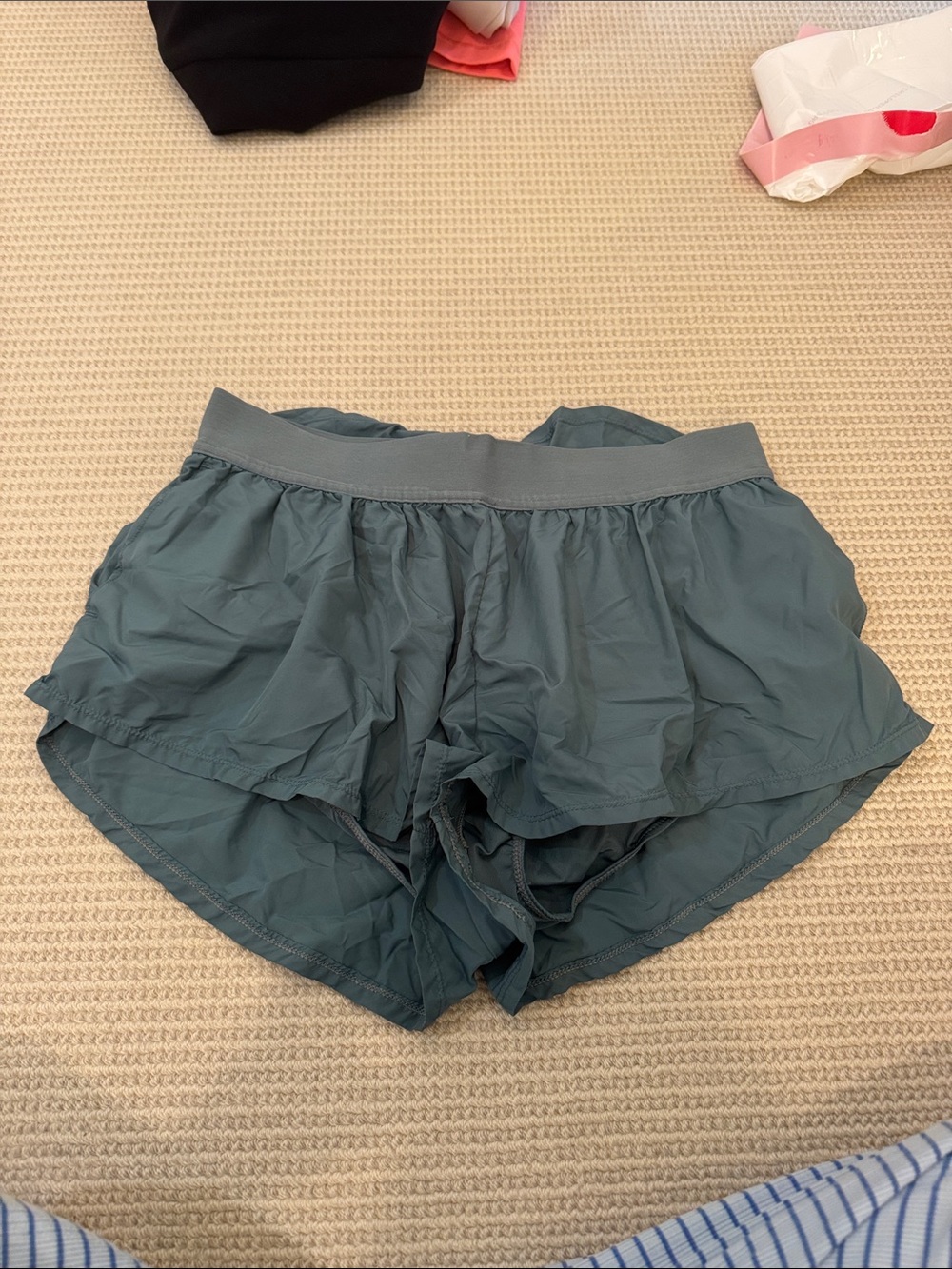 FP Movement by Free People Teal Athletic Layered Shorts
